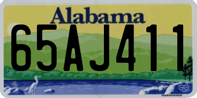 AL license plate 65AJ411