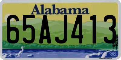 AL license plate 65AJ413