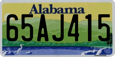 AL license plate 65AJ415