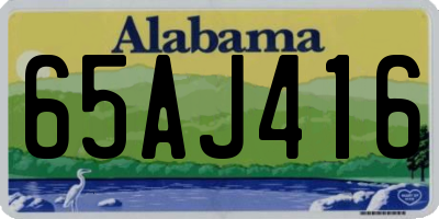 AL license plate 65AJ416
