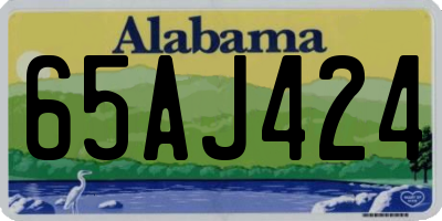 AL license plate 65AJ424