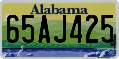 AL license plate 65AJ425