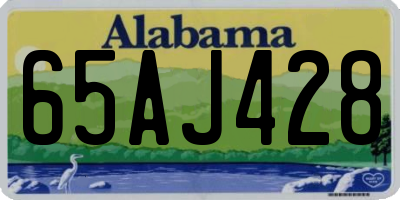 AL license plate 65AJ428