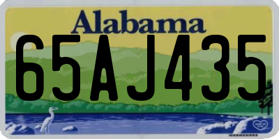 AL license plate 65AJ435