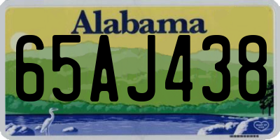 AL license plate 65AJ438