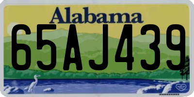 AL license plate 65AJ439