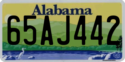 AL license plate 65AJ442