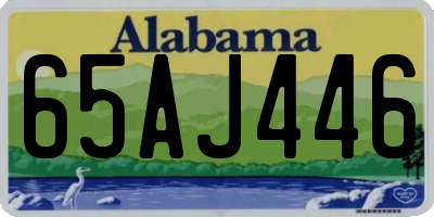 AL license plate 65AJ446