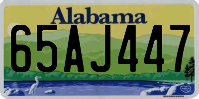 AL license plate 65AJ447