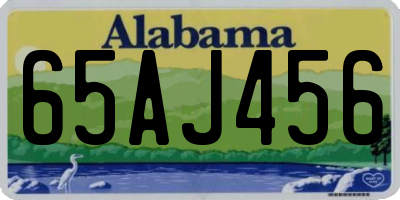 AL license plate 65AJ456