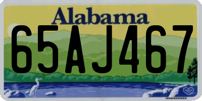 AL license plate 65AJ467