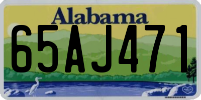 AL license plate 65AJ471