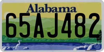 AL license plate 65AJ482