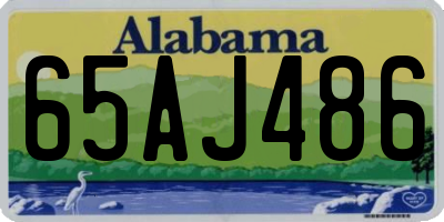 AL license plate 65AJ486