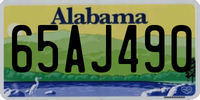 AL license plate 65AJ490