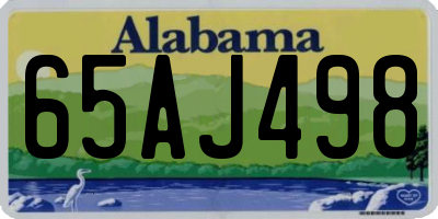 AL license plate 65AJ498