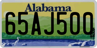AL license plate 65AJ500