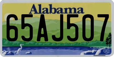 AL license plate 65AJ507