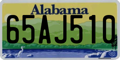 AL license plate 65AJ510