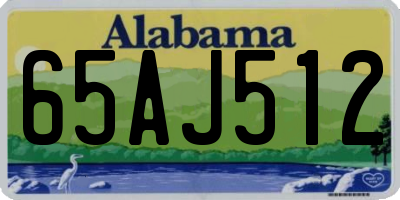 AL license plate 65AJ512