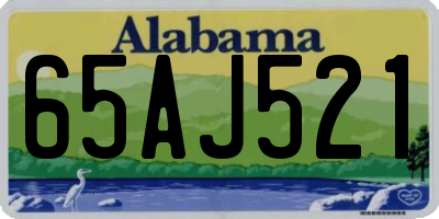 AL license plate 65AJ521