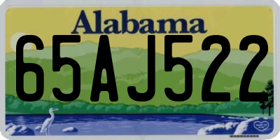 AL license plate 65AJ522