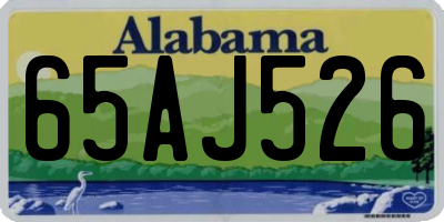 AL license plate 65AJ526