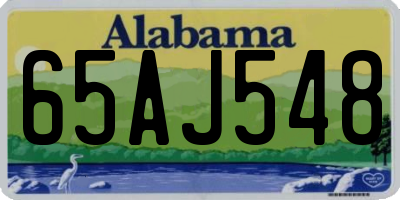 AL license plate 65AJ548