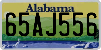 AL license plate 65AJ556