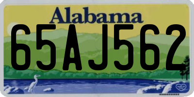 AL license plate 65AJ562
