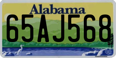 AL license plate 65AJ568