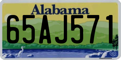 AL license plate 65AJ571