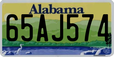 AL license plate 65AJ574