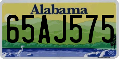 AL license plate 65AJ575