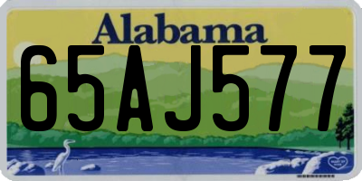 AL license plate 65AJ577
