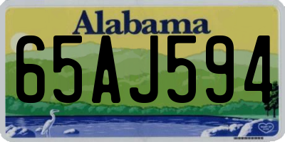 AL license plate 65AJ594