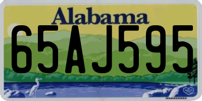 AL license plate 65AJ595
