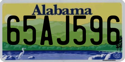 AL license plate 65AJ596