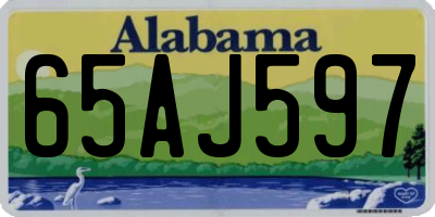 AL license plate 65AJ597