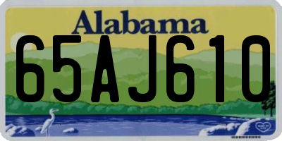 AL license plate 65AJ610