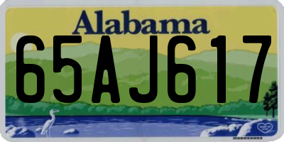 AL license plate 65AJ617