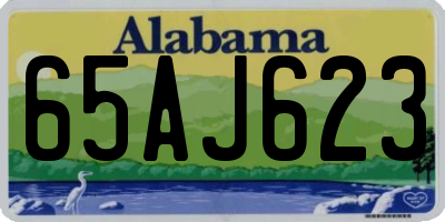 AL license plate 65AJ623