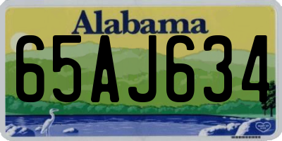 AL license plate 65AJ634