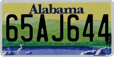 AL license plate 65AJ644