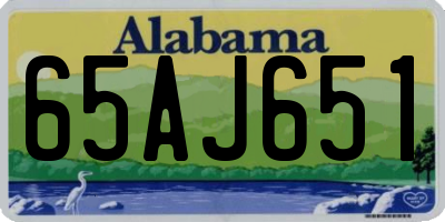AL license plate 65AJ651