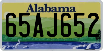 AL license plate 65AJ652