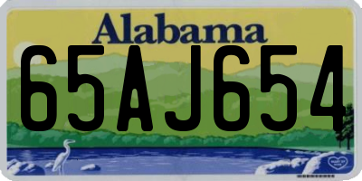 AL license plate 65AJ654