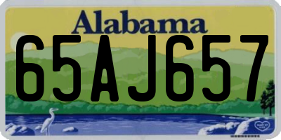 AL license plate 65AJ657