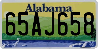 AL license plate 65AJ658
