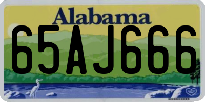 AL license plate 65AJ666